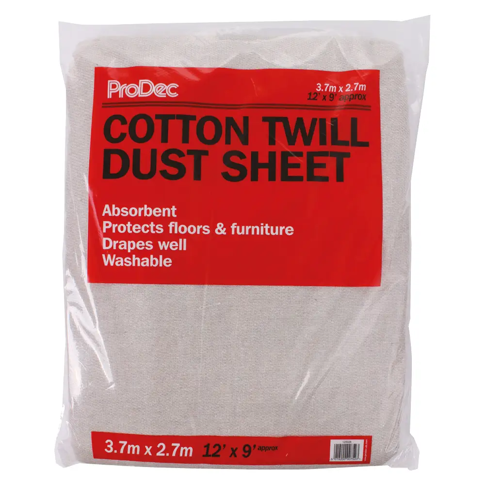 Bag of Rodo Super Twill Dust Sheet - 12x9ft