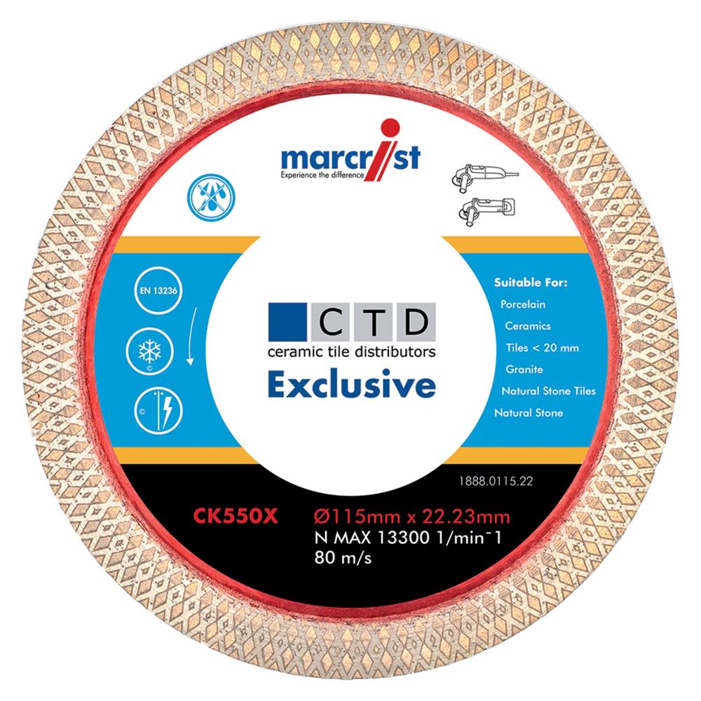 Marcrist CK550X Tile Cutting Blade - 115mm