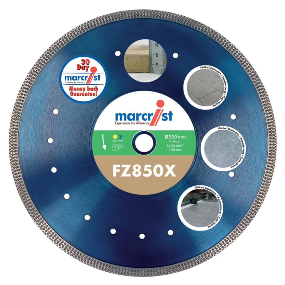 Marcrist FZ850 2CM Professional Tile Cutting Blade - 300mm