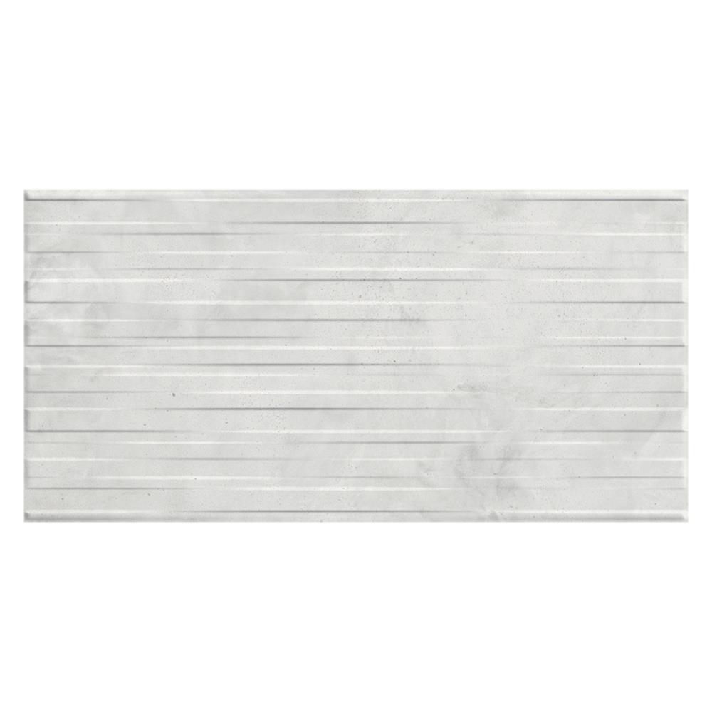 Marblestone Marble White Décor Satin Tile - 600x300mm