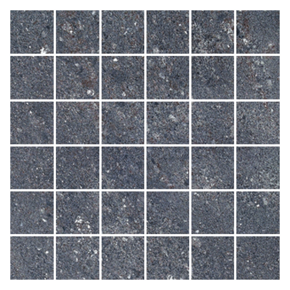 Hillock Dark Grey Mosaic Tile 50x50mm Sheet 300x300mm