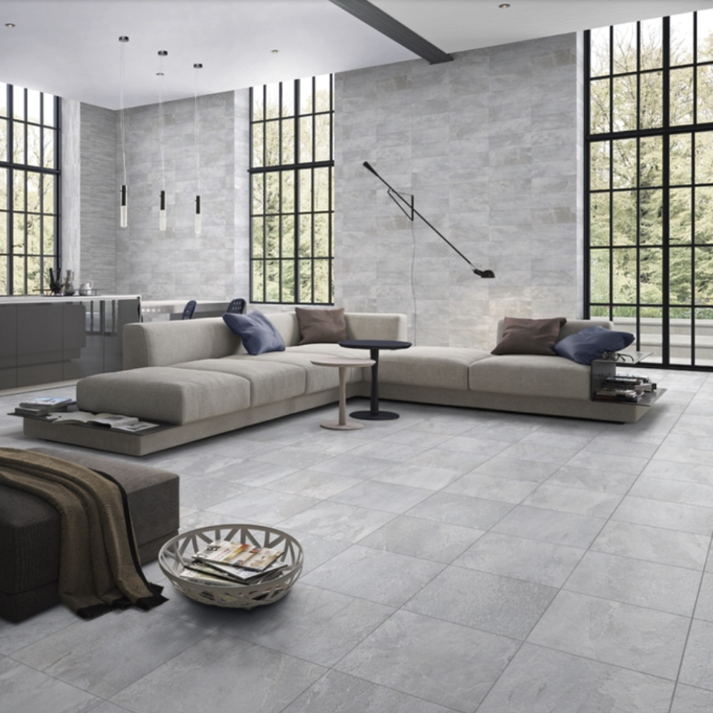 Ceramic Wall Tile By Gemini From Ctd Tiles, Grey Tile Living Room Floor
