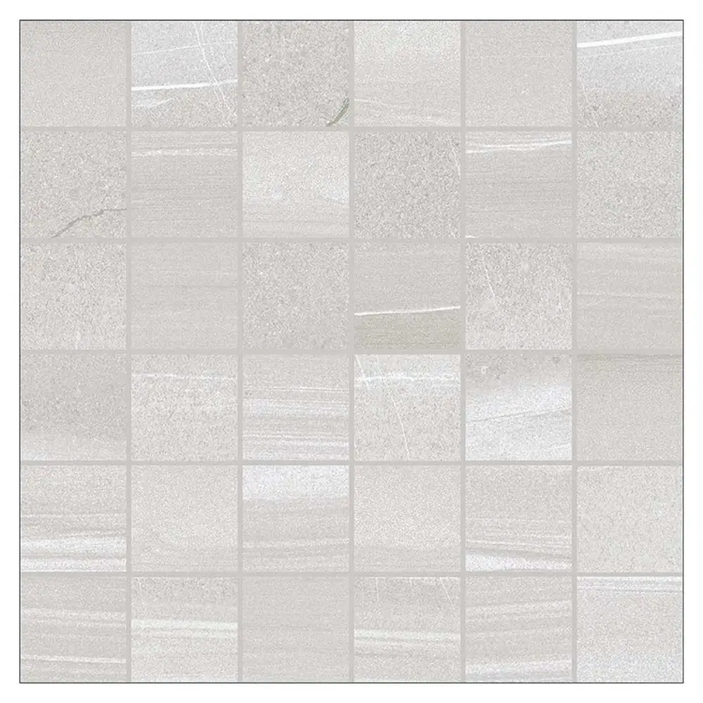 Linear Grey Mosaic Glazed Porcelain, Mosaic Floor Tile Sheets