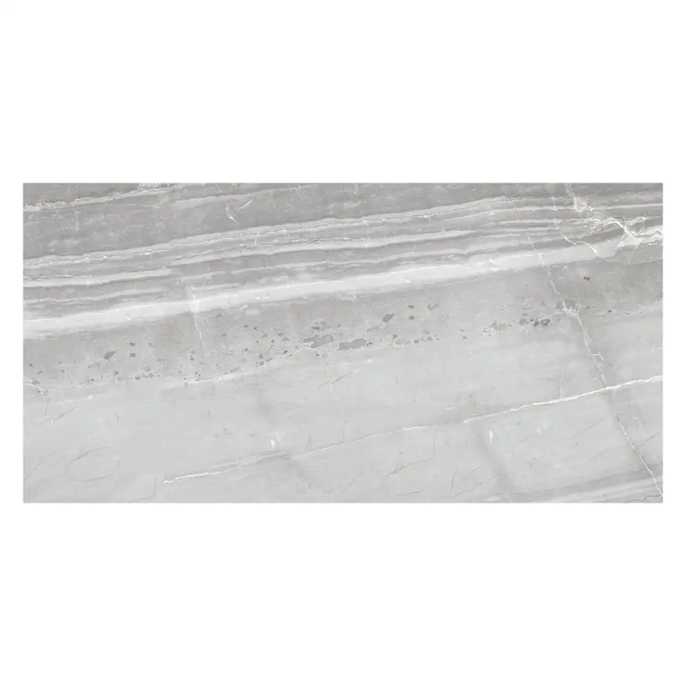 Bortolo Grey Gloss 600x300mm Porcelain Wall Floor Tile By