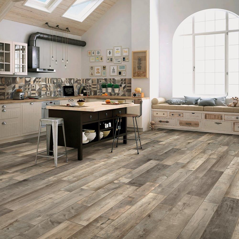 Wood tile discount kitchen floor