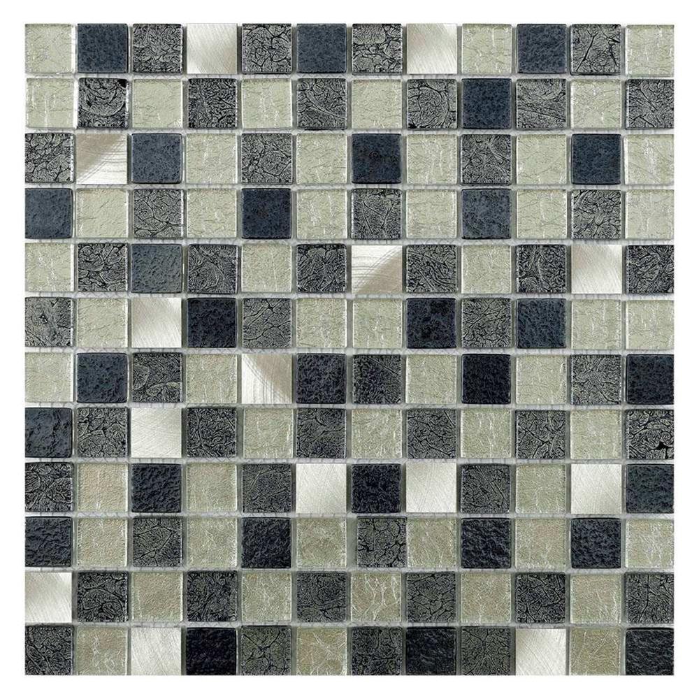 Atlas Fusion Glass/Metal Mix Mosaic 23x23mm