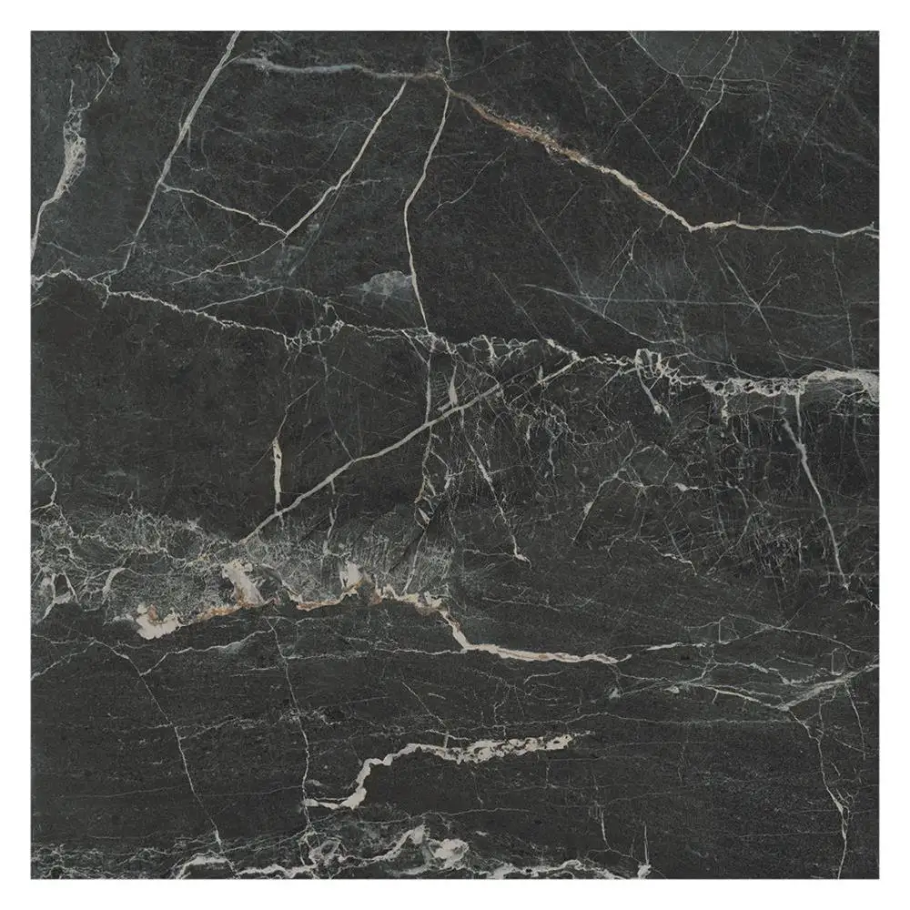 Marmori St Laurent Black Matt Tile - 600x600mm