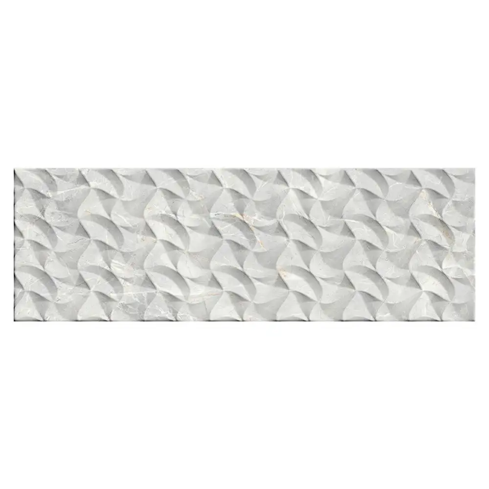 Nebula White Decor Gloss Wall Tile - 900x300mm