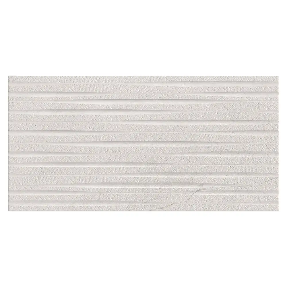 Legend White Matt Décor Tile - 595x295mm