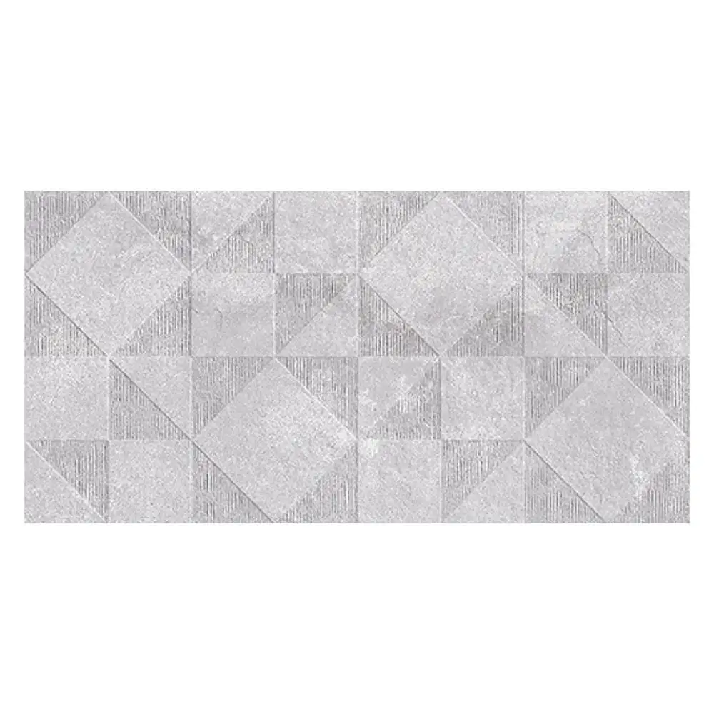 Gemstone Grey Geo Décor Tile - 500x250mm