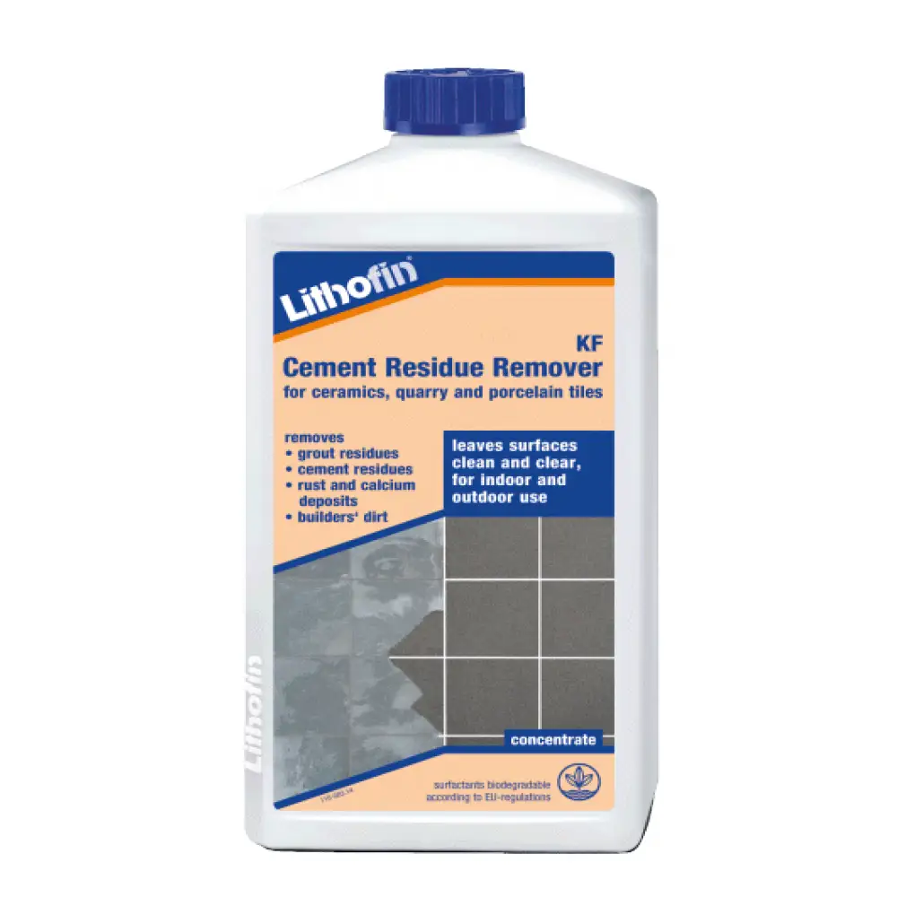 Bottle of Lithofin KF Cement Residue Remover - 1ltr