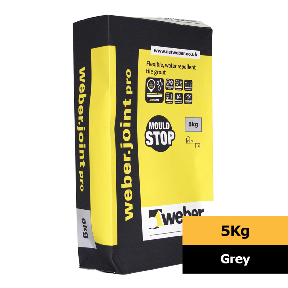 er Grout Joint Pro Flexible Wall & Floor Grout Grey 5Kg CTD Trade