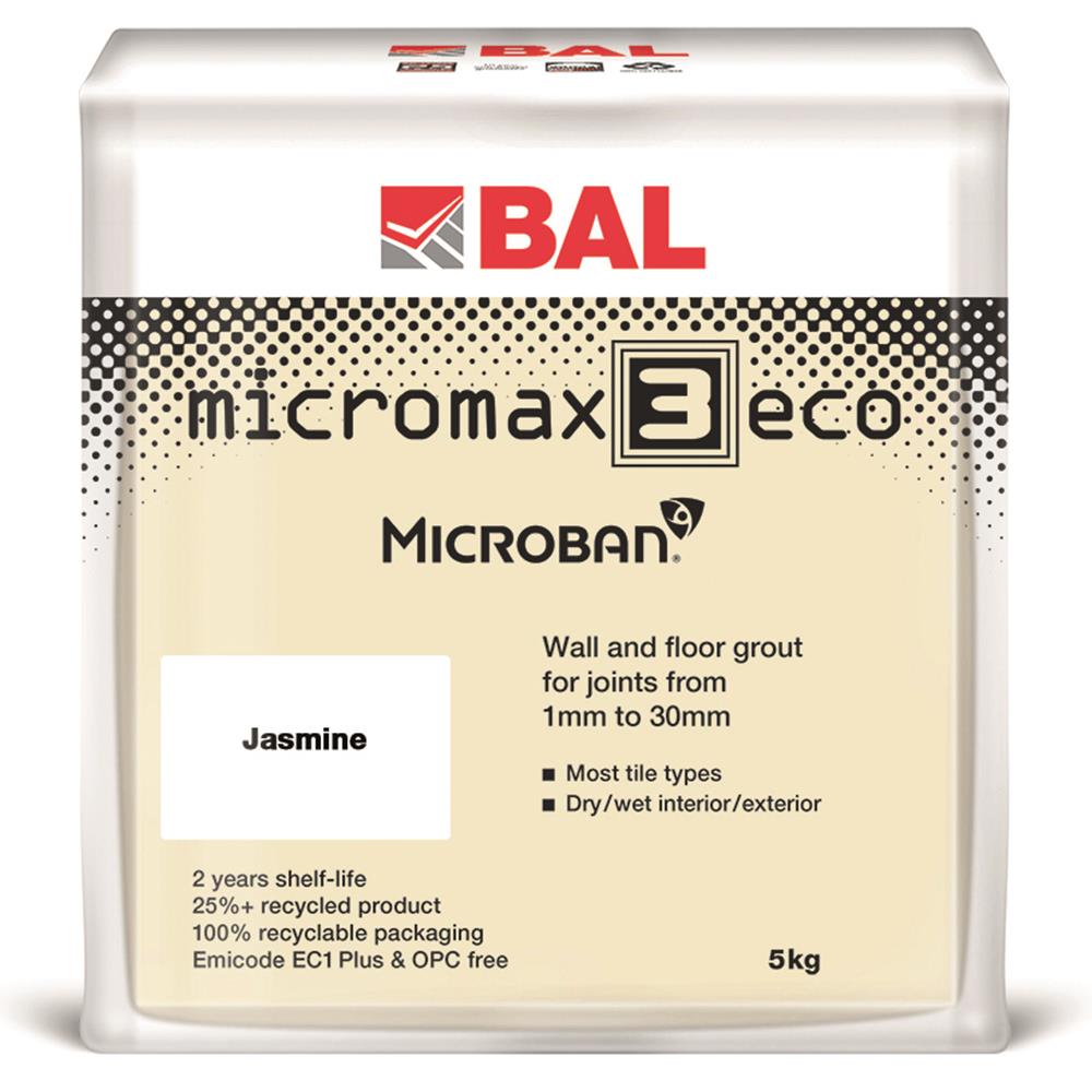 BAL Micromax 3 Eco Tile Grout Jasmine - 5kg