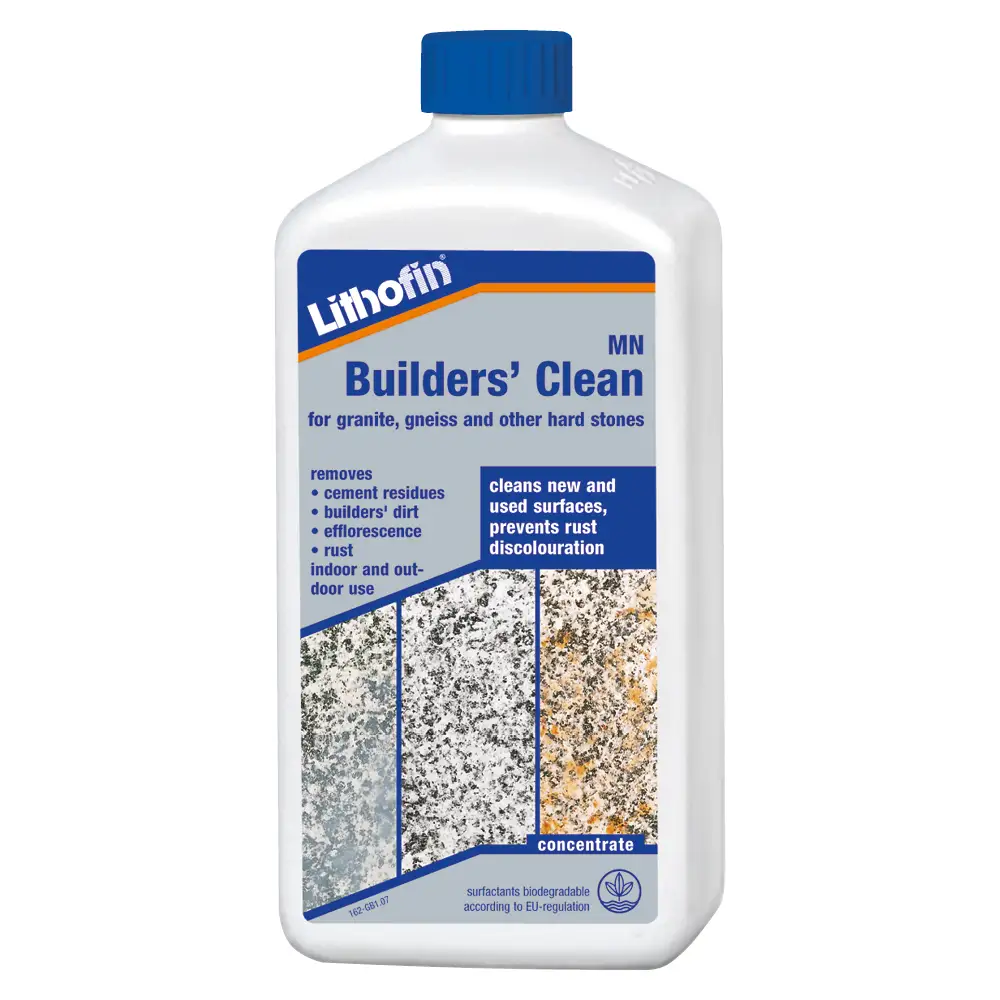 Bottle of Lithofin MN Builders Clean - 1ltr