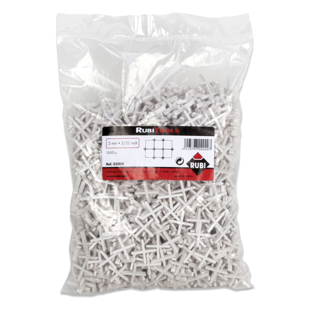 Rubi Tile Spacers (1000 Bag) - 2mm