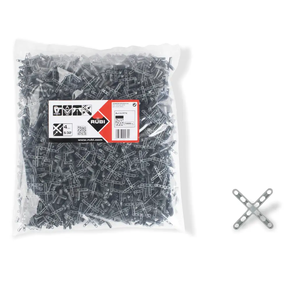 Bag of 1000 Rubi Tile Spacers - 4mm