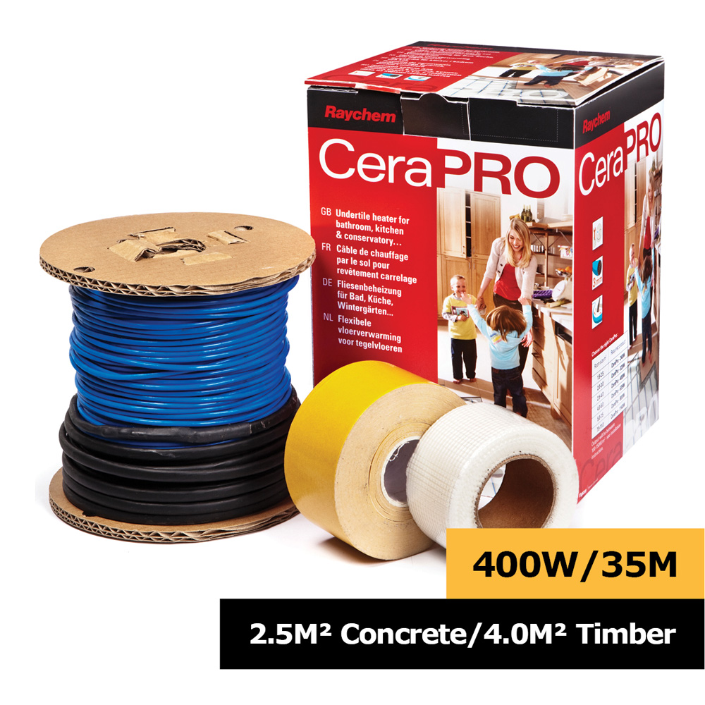 Raychem Underfloor Heating Cable 2.5m2 Concrete/4m2 Timber CTD Trade