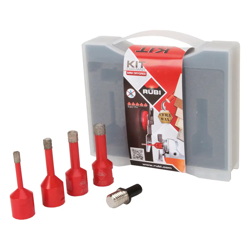 Rubi Mini Drygres Tile Drill Bit Kit