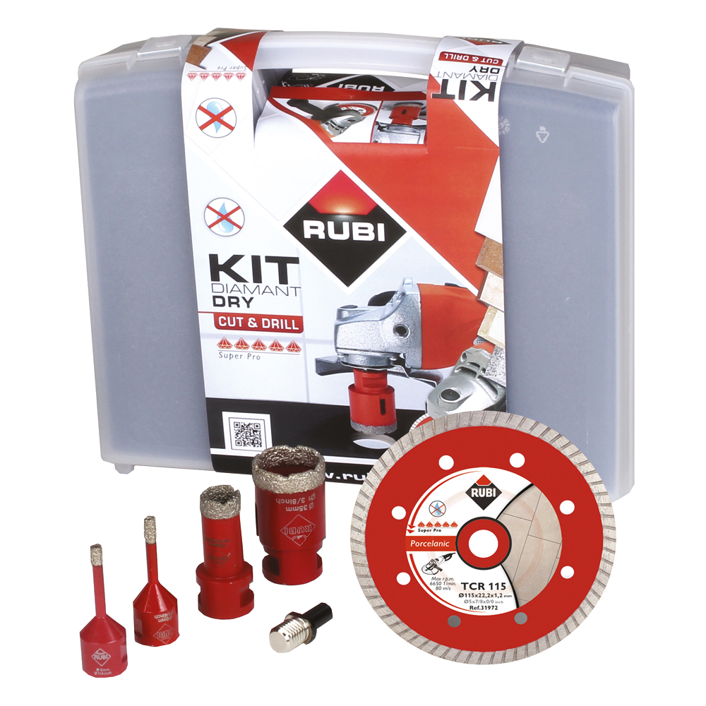 Rubi Mini TCR Blade and Drygres Drill Bit Kit